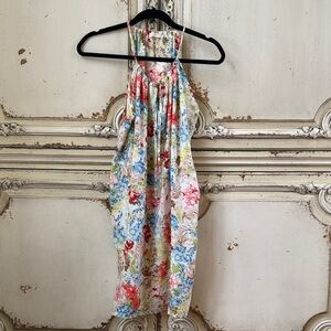 Floral Halter Sundress in Pastel Bouquet